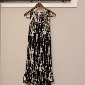 High Low Sheer Tie Dye Swim Cover Up